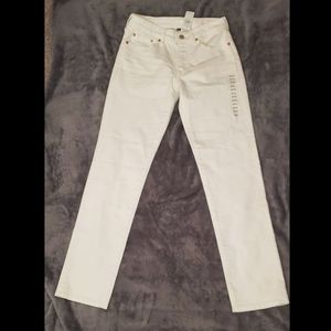 NWT American eagle slim straight leg white jeans
